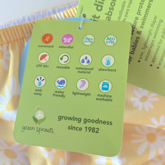 New I-Play Swimsuit Diaper 18 Months Yellow Daisy - Picture 6 of 6